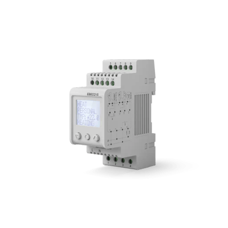 EB-Therm 800 Ebeco siv: Termostat v standardni izvedbi, nameščen na DIN