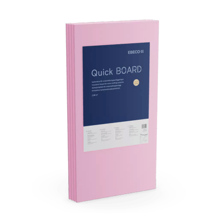 Quick Board, Ebeco: izolacijska plošča z izjemno učinkovito toplotno odbojnostjo