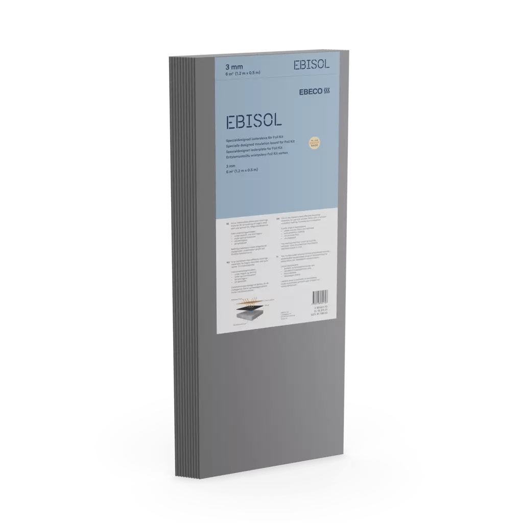 Ebisol, Ebeco: 3mm, idealno energetsko učinkovita osnovna plošča