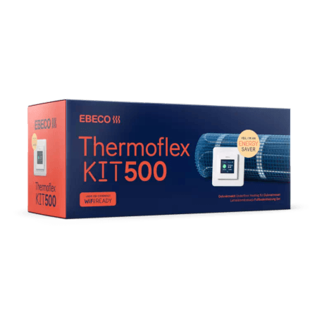 Thermoglex Kit 500, Ebeco: Komplet za talno gretje s samolepilno preprogo za grelni kabel in termostatom